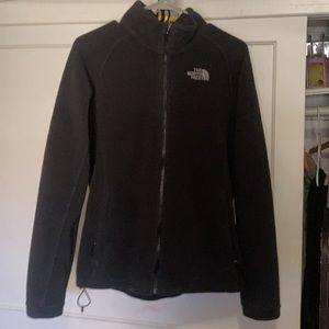 vintage fleece lined northface jacket zipup